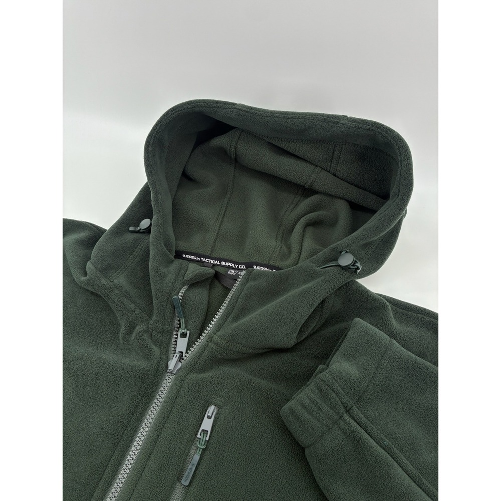 Baerskin Tactical Supply Co Mens Fleece Hoodie Jacket Green XL Full Zip Bearskin
